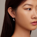 925 Sterling Silver Plated Platinum Earrings-7