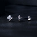 925 Sterling Silver 10mm Moissanite Earrings for Women-5