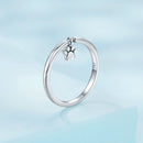 925 Sterling Silver Oxidized Round Paw Print Ring Size 6.0 for Women-3
