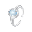 925 Sterling Silver Ring with Pavé Setting CZ, 0.2cm Width, White Gold Plated, Style E, Women-1