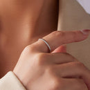 925 Sterling Silver White Gold Plated Ring for Women-5