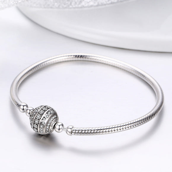 925 Sterling Silver SCB Bracelet Style Nan Size 17.0 for Women