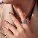 925 Sterling Silver Pendant 1.5*1.2 cm with Enamel and CZ for Women-7