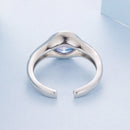 925 Sterling Silver White Gold Plated Pavé CZ Ring for Women-5