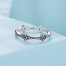 925 Sterling Silver Ring with Pavé Setting CZ, Size 6.0-4