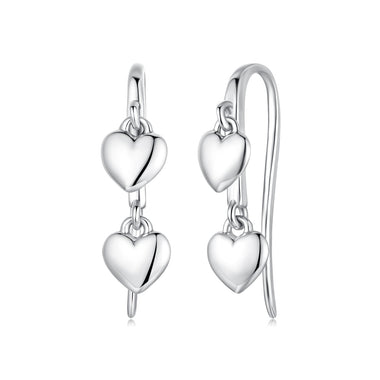 925 Sterling Silver Earrings 1.8*0.5cm for Women