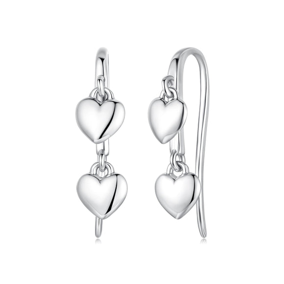 925 Sterling Silver Earrings 1.8*0.5cm for Women