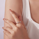 925 Sterling Silver Rabbit Ring with Pavé Setting CZ in White Gold for Women-5