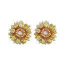 925 Sterling Silver Enamel & Glass Earrings for Women-1