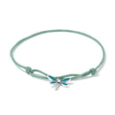 925 Sterling Silver Adjustable Bracelet with CZ and Enamel in Oxidized Finish for Women-4