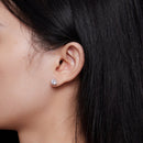 925 Sterling Silver Moissanite 0.50 Carat Earrings for Women-7