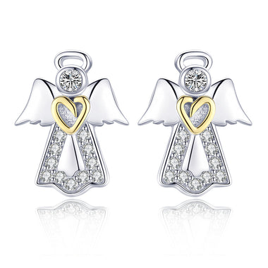 925 Sterling Silver Plated Platinum Gold Earrings for Women