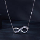 925 Sterling Silver Moissanite 1.5mm Necklace 400+50mm for Women-4