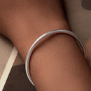 925 Sterling Silver Oxidized Silver White Gold 14.0mm Bracelet for Women-7