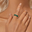 925 Sterling Silver Plated White Gold 1.4mm Ring Size 6.0 for Women-7