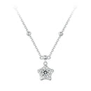 925 Sterling Silver 5mm Moissanite Necklace for Women-2
