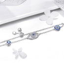 925 Sterling Silver Bracelet 22cm Length 0.9*2.2cm for Women-7