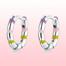 S925 Sterling Silver Enamel Platinum Plated Earrings for Women-6