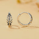 925 Sterling Silver Oxidized Earrings 12*5mm-3