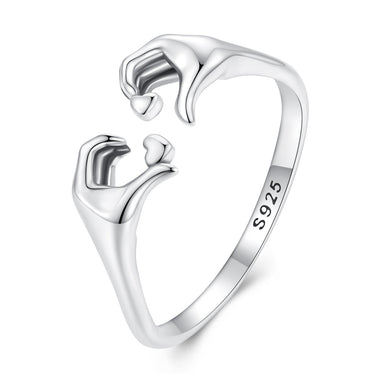 S925 Oxidized Silver 0.17cm Ring - 0