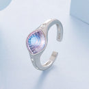 925 Sterling Silver White Gold Plated Pavé CZ Ring for Women-3