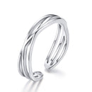 S925 Sterling Silver Ring 0.4cm Width-1