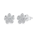 S925 Sterling Silver Pavé Setting CZ Earrings-2