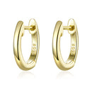 925 Sterling Silver Plated Black Gold Earrings for Women-5