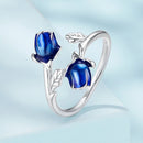 925 Sterling Silver Enamel 0.15cm Ring for Women-2