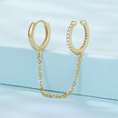 S925 Sterling Silver Earrings with Pavé Setting CZ for Women-6