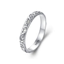 925 Sterling Silver Oxidized 2.8mm Band Ring Size 6.0 for Women-2