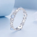 S925 Sterling Silver 4mm Plated Platinum Ring for Women Size 6.0-2