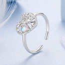 925 Sterling Silver Heart-Shaped Moonstone Ring for Women-2