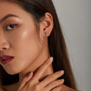925 Sterling Silver Earrings 1.3*0.6cm for Women-7