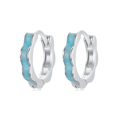 925 Sterling Silver Enamel Plated Earrings for Women - 0