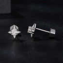 925 Sterling Silver 0.1 Carat Moissanite Earrings for Women-4