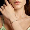 925 Sterling Silver 0.2 Carat Genuine Moissanite Bracelet for Women-5