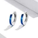 S925 Oxidized Silver Enamel Earrings-2