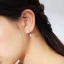 925 Sterling Silver Gold Plated Pavé Setting CZ Earrings for Women-7