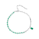 925 Sterling Silver Bracelet with Pavé Setting CZ - 210mm - for Women-1