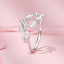 925 Sterling Silver White Gold Plated Pavé Setting CZ Ring for Women-5