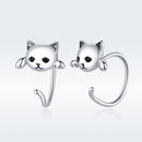 925 Sterling Silver Earrings with Pavé Setting and CZ Stones-4
