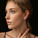 925 Sterling Silver 0.3 Carat Moissanite Earrings for Women-7
