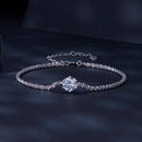 925 Sterling Silver 1 Carat Moissanite Bracelet for Women-4