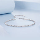 925 Sterling Silver + White Gold Plated Bracelet-4