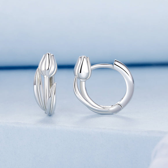 925 Sterling Silver White Gold Plated Earrings for Women