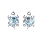 S925 Oxidized Silver Pavé Setting CZ Earrings for Women-1