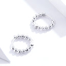 925 Sterling Silver Plated Platinum Earrings for Women-5