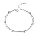 925 Sterling Silver Adjustable 19cm Bracelet for Women-1