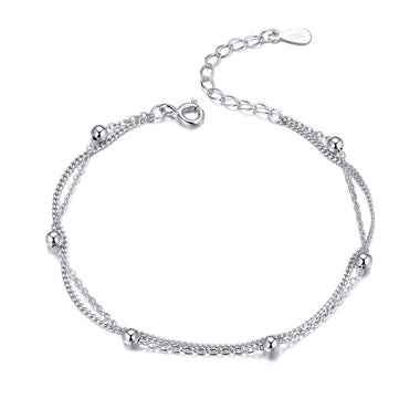 925 Sterling Silver Adjustable 19cm Bracelet for Women